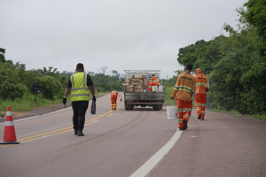 Via Brasil BR 163 informa a programação semanal de obras na BR 163 e BR