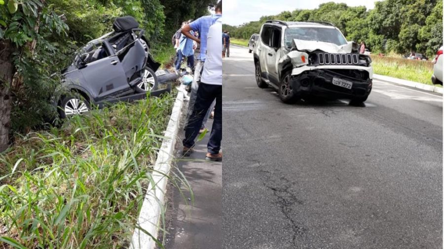 Estradas - Acidente entre veículos deixa mulher morta e dois feridos na BR- 101, na Paraíba