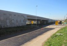 DNIT pavimenta rotatória do viaduto da BR-158, em Santa Maria (RS)