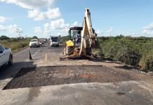 Dnit recupera trecho da rodovia BR-163, no Mato Grosso