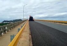 Ponte Gercino Coelho na BR-349, na Bahia, passa por manutenção