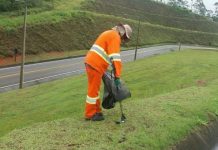 Campanha alerta sobre o risco de jogar lixo na rodovia