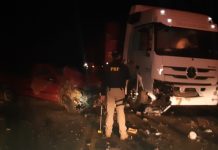 Jovem morre após acidente entre carro e caminhão na BR-153, no PR