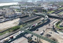 Viaduto no Complexo Alemoa, em Santos (SP), é liberado ao tráfego
