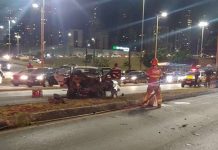 Acidente deixa cinco feridos na MGC-356, no Belvedere, em BH
