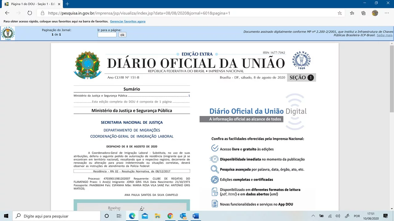 Diário Oficial do Flamengo