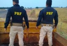PRF apreende droga em caminhão-caçamba na BR-163, em Jaraguari (MS)
