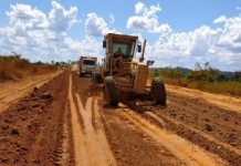 Dnit faz obra de manutenção preventiva na BR-174, no Mato Grosso