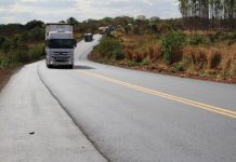 Dnit realiza obras de restauração na rodovia BR-364, no Mato Grosso