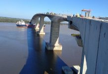 DNIT inicia instalação de vigas de viaduto da Nova Ponte do Guaíba, no RS