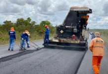 Rodovia BR-156, no Amapá, está sendo recuperada