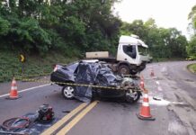 Três morrem em colisão na BR-277, em Nova Laranjeiras (PR)
