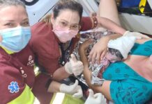 Equipes da MSVia faz parto de bebê na véspera de Natal na BR-163, no MS