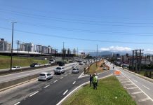 Liberada faixa adicional de acesso à Via Expressa Florianópolis, na BR-282