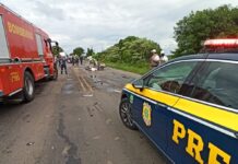 Colisão de carros e caminhões mata motorista na BR-158, em Itaara (RS)