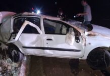 Acidente na SC-467 deixa uma mulher morta e três feridos