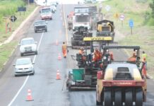 Obras e serviços na BR-163 geram bloqueios parciais, em MS