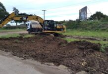 Trevo de acesso a Dom Pedrito (RS) na BR-293 passa por obras