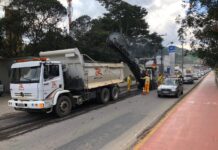 Rota 116 realiza obras em Nova Friburgo (RJ), nesta quarta (19)