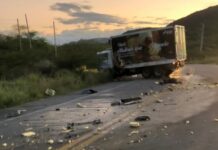 PRF morre em colisão na BR-427, em Currais Novos, no RN