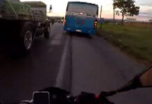 Motociclista filma o próprio acidente durante ‘racha’ na GO-070