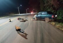 Motociclista morre na PR-456, em Palmital; condutor de carro foge do local