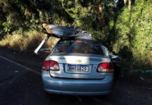 Colisão frontal mata quatro pessoas na SC-163, em Itapiranga