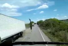Pedaços de pneus colocam em risco a vida de quem passa nas estradas