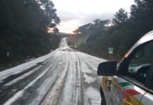 Rodovias catarinenses têm alterações no tráfego devido a gelo nas pistas