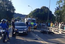 Motociclista fica ferido na BR-393, em Volta Redonda (RJ)