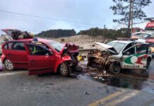 Sargento da Polícia Rodoviária de SC morre em colisão frontal na SC-390