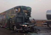 Acidente com ônibus na Via Anhanguera mata um e fere oito