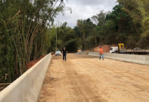 Finalizas as obras em ponte na LMG-862, na Zona da Mata Mineira