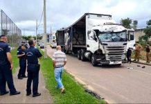Caminhoneiro drogado provoca terror na BR-277 e ruas de Curitiba (PR)