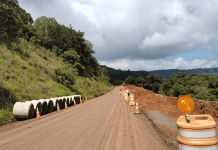 Obras de recuperação emergencial da PR-170, em Bituruna, avançam
