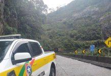 Trecho de Serra do Rio do Rastro na SC-390 está totalmente interditado