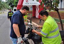 Campanha orienta motociclistas sobre trânsito seguro, em Itupeva (SP)