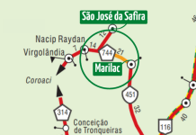 DER de Minas interdita MG-744 para obras de recuperação, em Marilac (MG)
