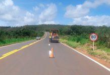 DER de Minas finaliza reparos na sinalização de solo em rodovias no Alto Paranaíba