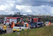 Rodas de caminhão se soltam na BR-040, em Minas, e atingem crianças; uma morreu e 3 ficaram feridas