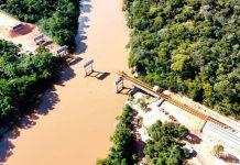 Ponte sobre o Rio Paracatu, na LMG-680 recebe primeiras vigas da nova estrutura