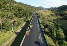 Obras alteram o tráfego na BR-101, em Capivari de Baixo (SC)