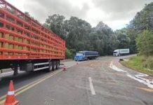 BR-277 é totalmente liberada ao tráfego, no Paraná, após limpeza da pista