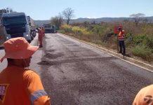 Obras na MGC-367, entre Araçuaí e Virgem da Lapa, devem ser concluídas até setembro