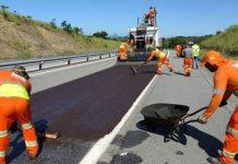 Obras no pavimento da RJ-124 avançam na região de Rio Bonito (RJ)