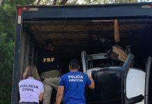 Caminhão com peças de veículos e nota fiscal irregular é apreendido na BR-153, em GO