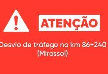 BR-153 tem desvio de tráfego em Mirassol (SP), nesta quinta (1º/6)