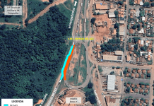 Obra de drenagem do ‘Vetorasso’ altera tráfego na BR-163, em Rondonópolis (MT)
