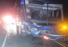 Três pessoas morrem em colisão de ônibus com Corolla na BR-070, em Aragarças (GO)