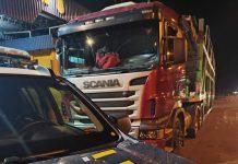 Cegonheiro é flagrado na BR-116, em SP, com 84 ‘rebites’; PRF liberou o condutor